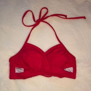 red victoria secret pink bikini top